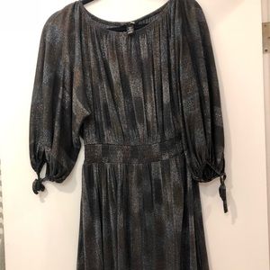 👗H&M multi color sheer night out dress